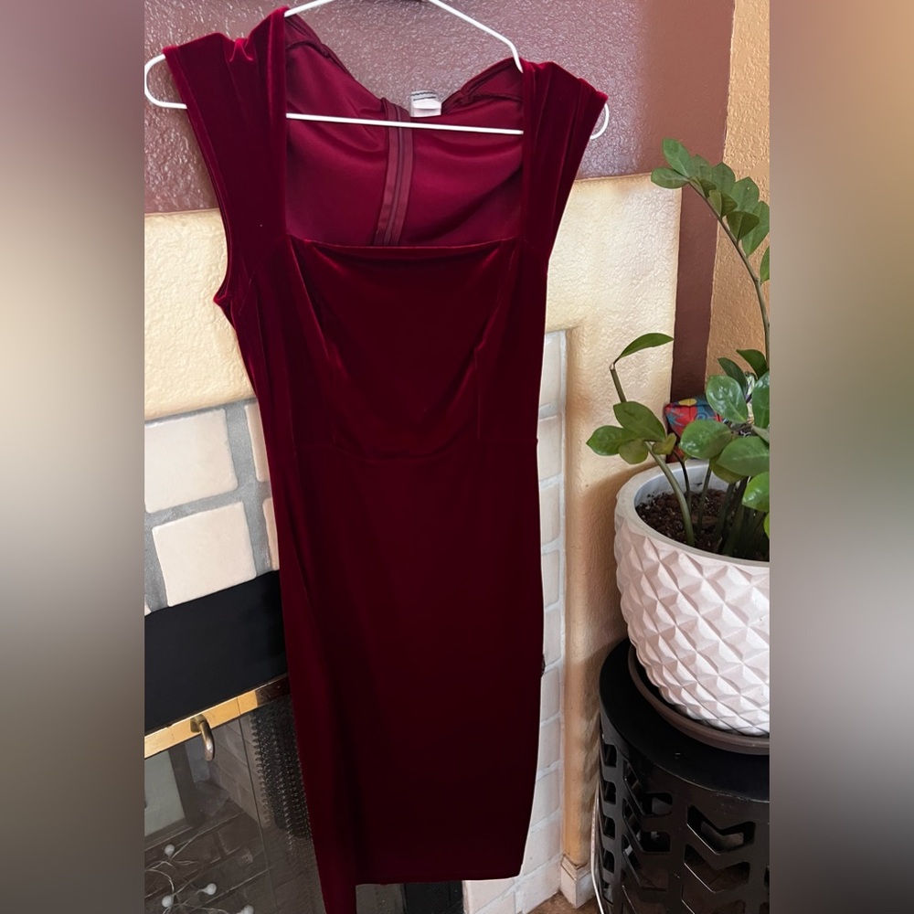 Privy Red Velvet Dress